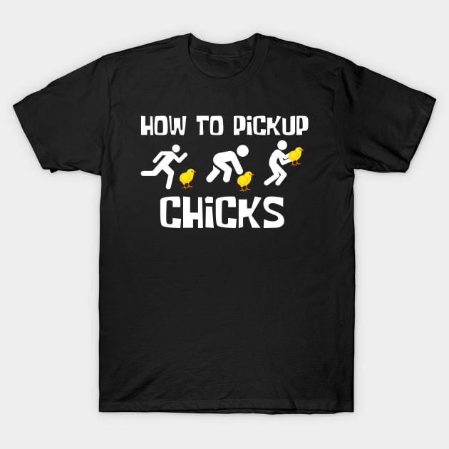 How to pick up chicks, Offensive adult humor 1 T-Shirt by Funny sayings